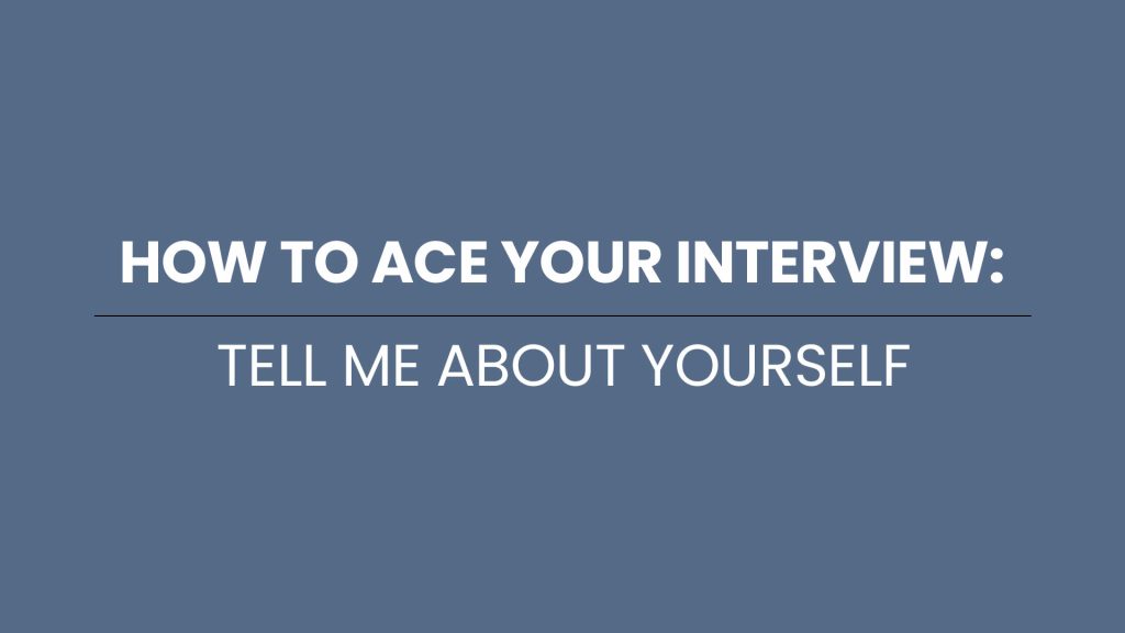 answer tell me about yourself interview question